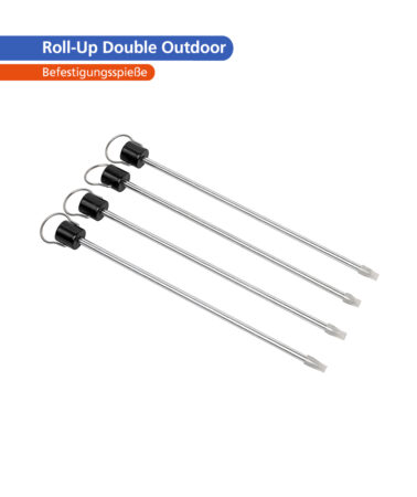 Roll-Up Double Outdoor – Befestigungsspieße