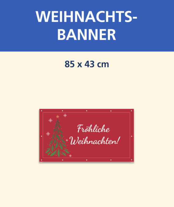 Weihnachtsbanner (85x43cm)