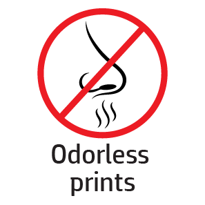 Odorless prints
