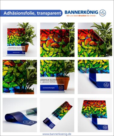 Adhäsionsfolie, transparent – Materialansicht gesamt