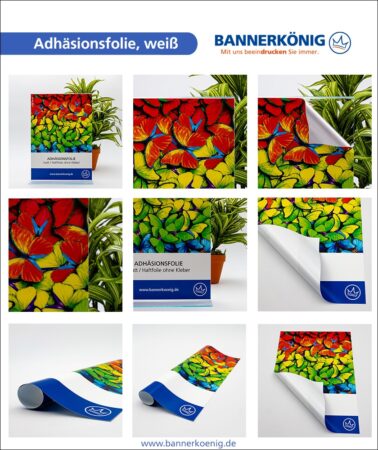 Adhäsionsfolie, weiß – Materialansicht gesamt