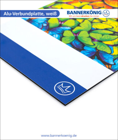 Alu-Verbundplatte, weiß – Materialansicht 2