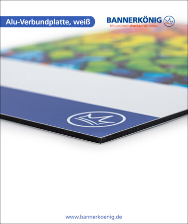 Alu-Verbundplatte, weiß – Materialansicht 3