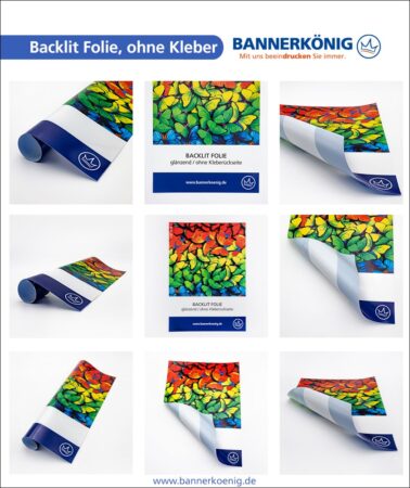 Backlit Folie, ohne Kleber – Materialansicht gesamt