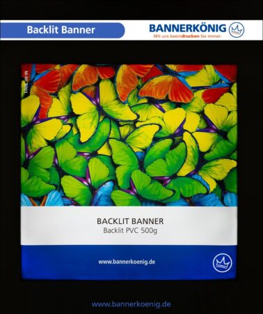 Backlit PVC – Farben bei rückseitiger Beleuchtung
