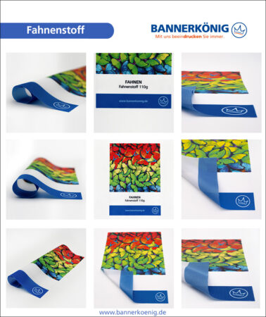 Fahnenstoff – Materialansicht gesamt