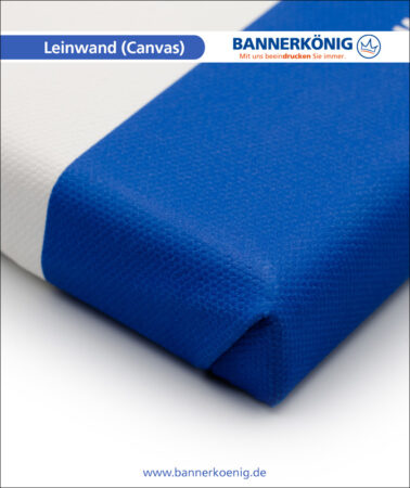 Fotoleinwand – Materialansicht Ecke