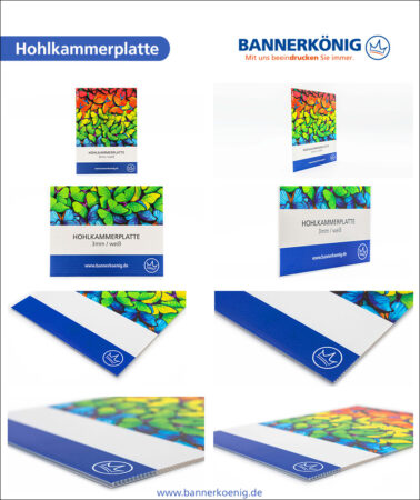 Hohlkammerplatte – Materialansicht gesamt