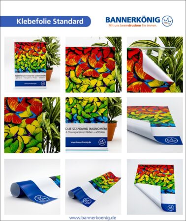 Standard-Klebefolie, glänzend – Materialansicht gesamt