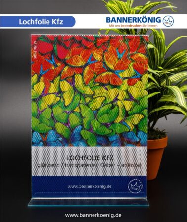 Lochfolie Kfz – Materialansicht 1