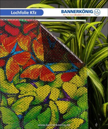 Lochfolie Kfz – Materialansicht 2