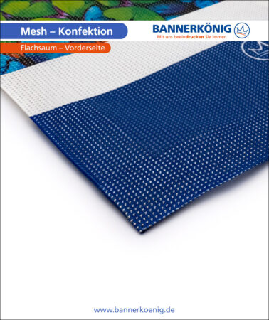 Mesh – Konfektion Flachsaum, Vorderseite