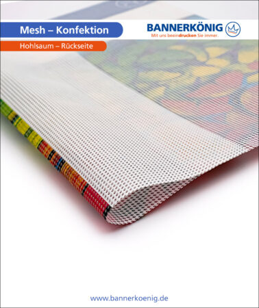 Mesh – Konfektion Hohlsaum, Rückseite