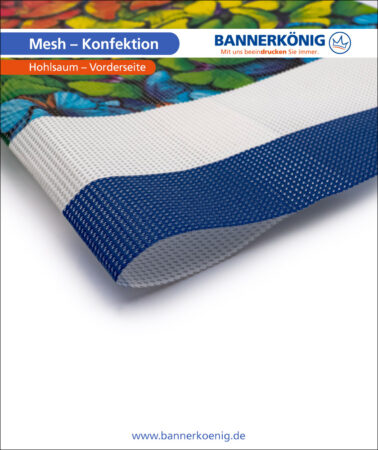 Mesh – Konfektion Hohlsaum, Vorderseite