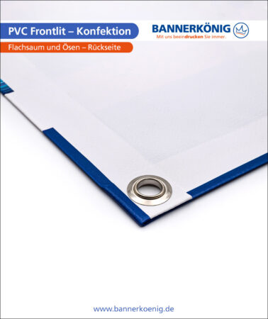 PVC Frontlit – Konfektion Ösen, Rückseite