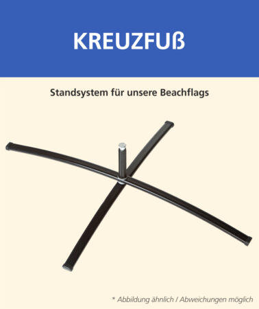 Beachflag-Zubehör – Kreuzfuß