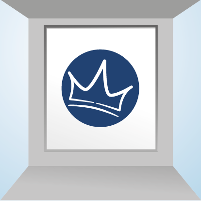 Banner befestigen – Wand