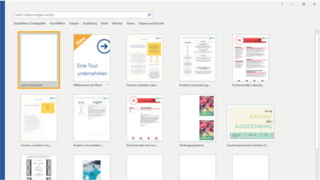 Druckdateien erstellen mit MS Word – 1a