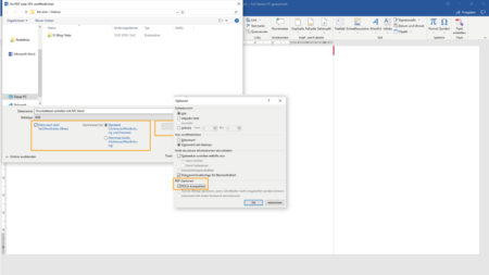 Druckdateien erstellen mit MS Word – 3e