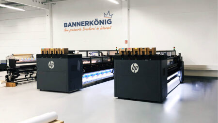 HP 3600-Latexdrucker – zwei Giganten bei BANNERKÖNIG